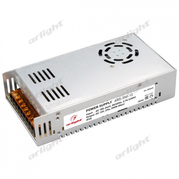 Блок питания ARS-350-12 (12V, 29A, 350W)