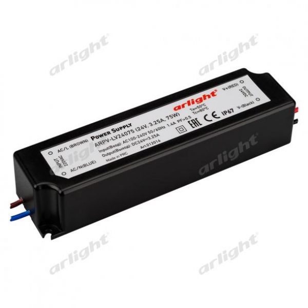 Блок питания ARPV-LV24075 (24V, 3.1A, 75W)