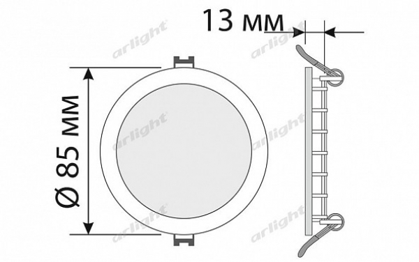 Светильник DL-85M-4W Day White