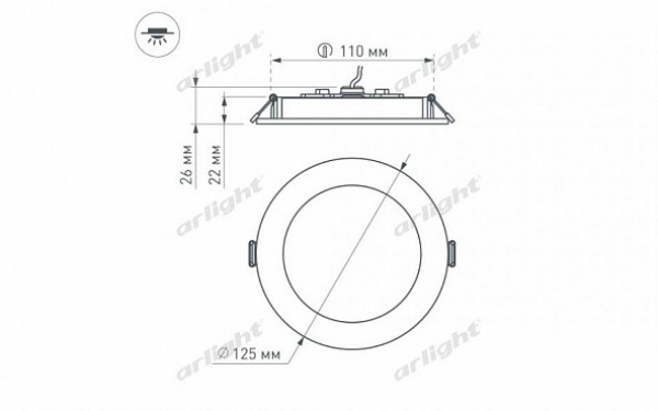 Светильник DL-BL125-9W Day White