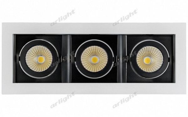 Светильник CL-KARDAN-S260x102-3x9W Day (WH-BK, 38 deg)