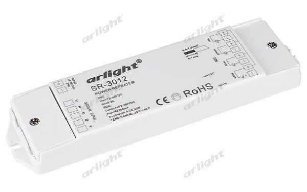 RGB-усилитель SR-3012 (12-36V, 4x700mA)