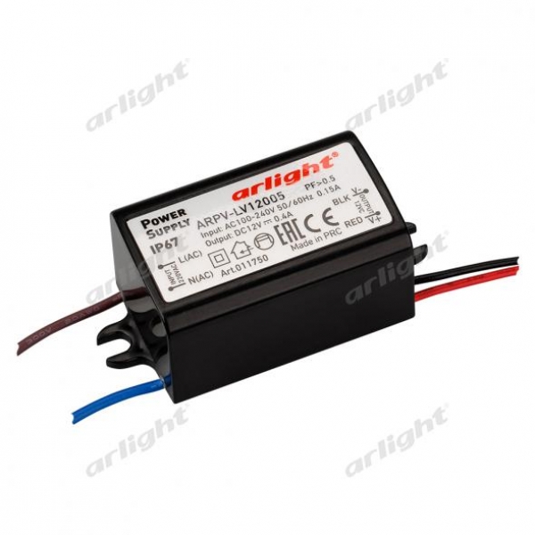 Блок питания ARPV-LV12005 (12V, 0.4A, 5W)