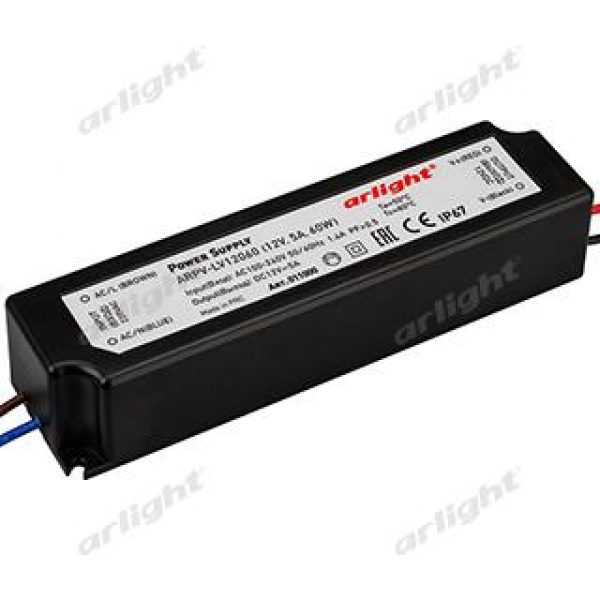 Блок питания ARPV-LV12060 (12V, 5.0A, 60W)