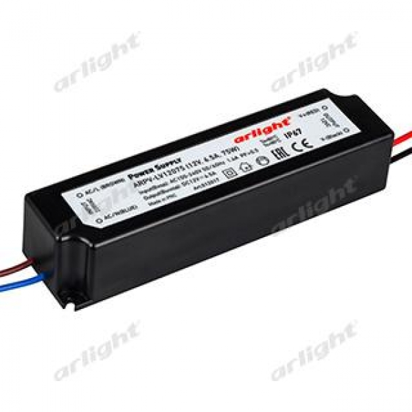 Блок питания ARPV-LV12075 (12V, 6.3A, 75W)