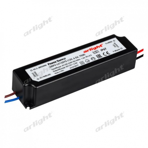 Блок питания ARPV-LV12075 (12V, 6.3A, 75W)