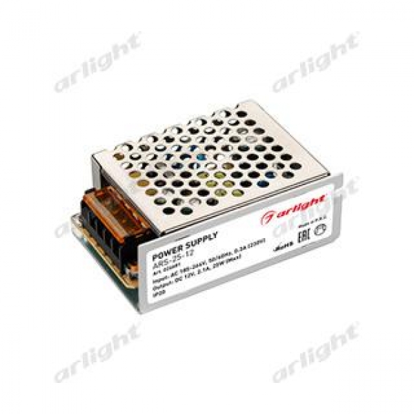 Блок питания ARS-25-12 (12V, 2.1A, 25W)